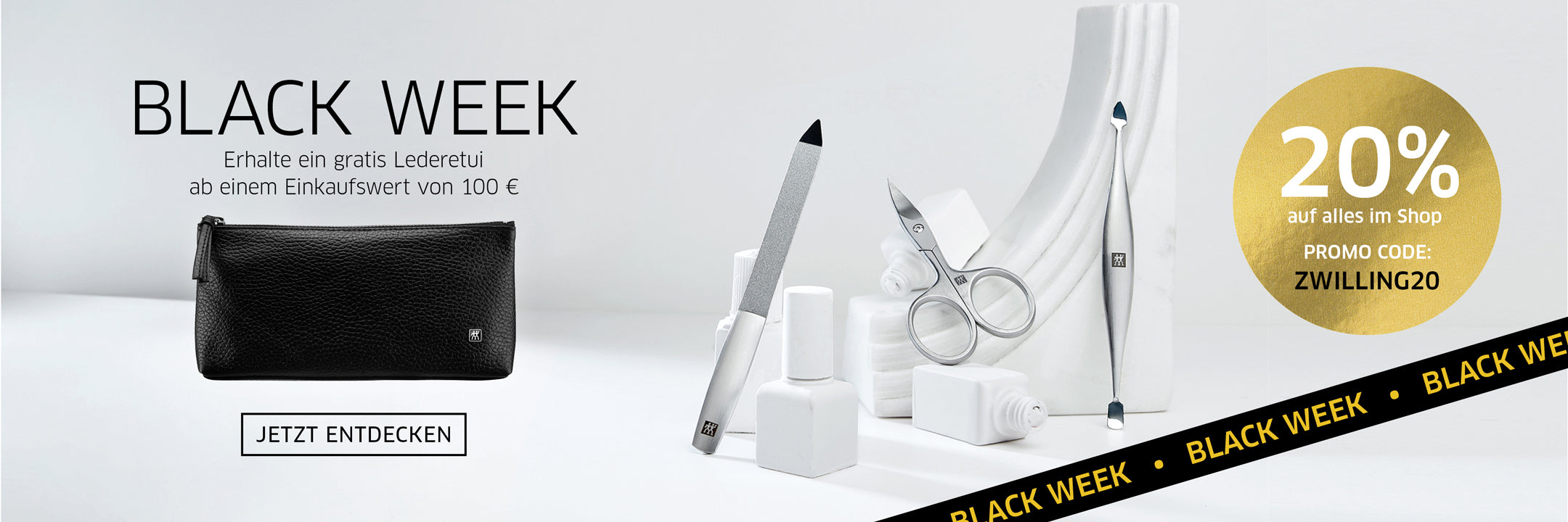 BLACK WEEK - Gratis Lederetui ab 100€ und 20% auf alles mit dem Code ZWILLING20