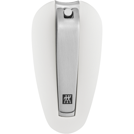ZWILLING Premium Nagelknipser aus rostfreiem Edelstahl mit gebogener Schneide und ergonomisch geformten Nagelfang.