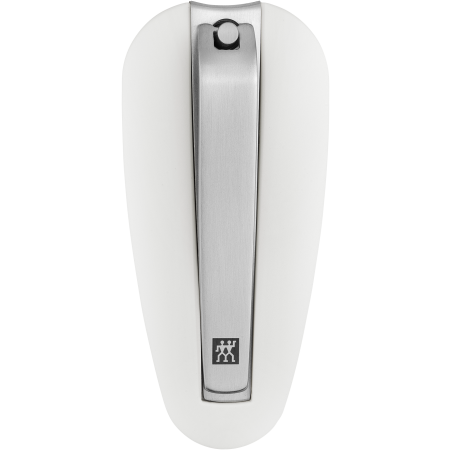ZWILLING Premium Nagelknipser aus rostfreiem Edelstahl mit gebogener Schneide und ergonomisch geformten Nagelfang.