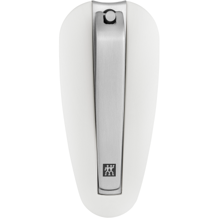 ZWILLING Premium Nagelknipser aus rostfreiem Edelstahl mit gebogener Schneide und ergonomisch geformten Nagelfang.