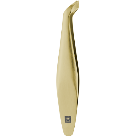 ZWILLING Premium Nagelhautschneider in gold mit scharfen, abgewinkelten Schneiden.