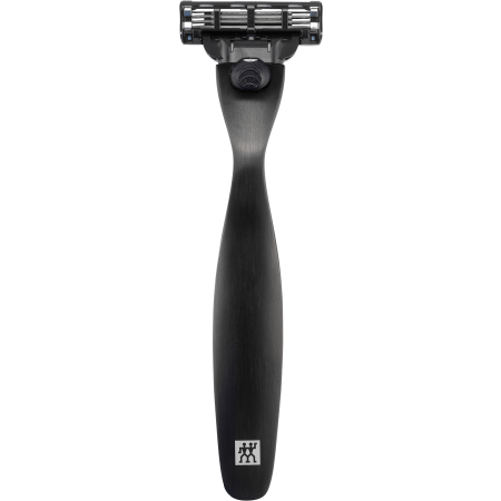 ZWILLING Premium Edelstahlrasierer mit mattschwarzer, hochfester PVD-Beschichtung.