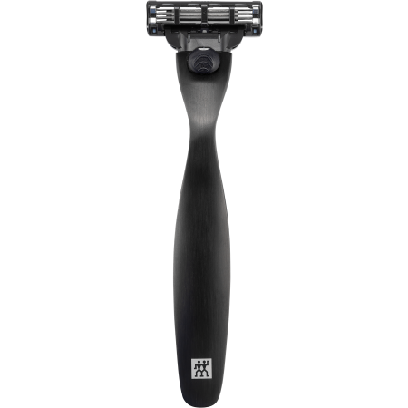 ZWILLING Premium Edelstahlrasierer mit mattschwarzer, hochfester PVD-Beschichtung.