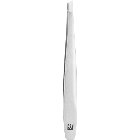 ZWILLING Premium schräge Pinzette aus rostfreiem Edelstahl mit handgeschliffenen Spitzen.