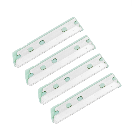 Vier ZWILLING Premium Ersatzklingen aus Edelstahl für den ZWILLING Premium Gesichtshaar-Rasierer.