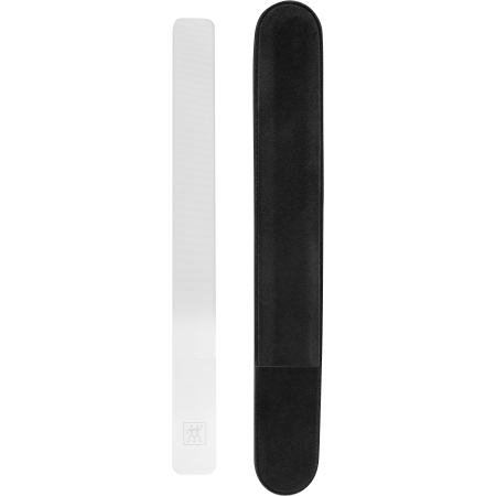 ZWILLING Premium Glas-Nagelbuffer mit feiner Oberfläche zum Glätten und Polieren der Nägel, inklusive Hülle.