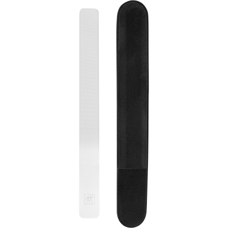 ZWILLING Premium Glas-Nagelbuffer mit feiner Oberfläche zum Glätten und Polieren der Nägel, inklusive Hülle.