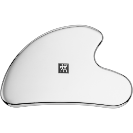 ZWILLING Premium Edelstahl-Gesichtsmassager für wohltuende Gua-Sha-Behandlungen.