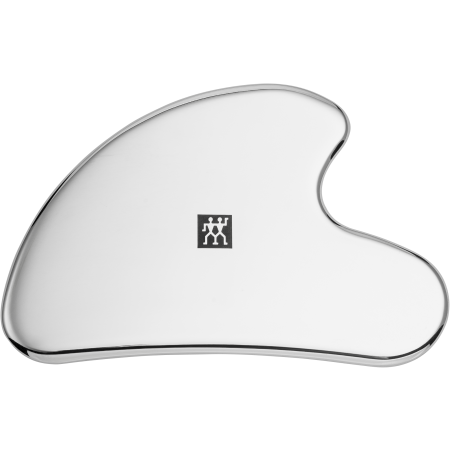 ZWILLING Premium Edelstahl-Gesichtsmassager für wohltuende Gua-Sha-Behandlungen.