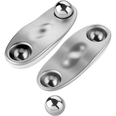 Darstellung eines ZWILLING Premium Cooling Rollers mit magnetischen Kühlkugeln aus Edelstahl