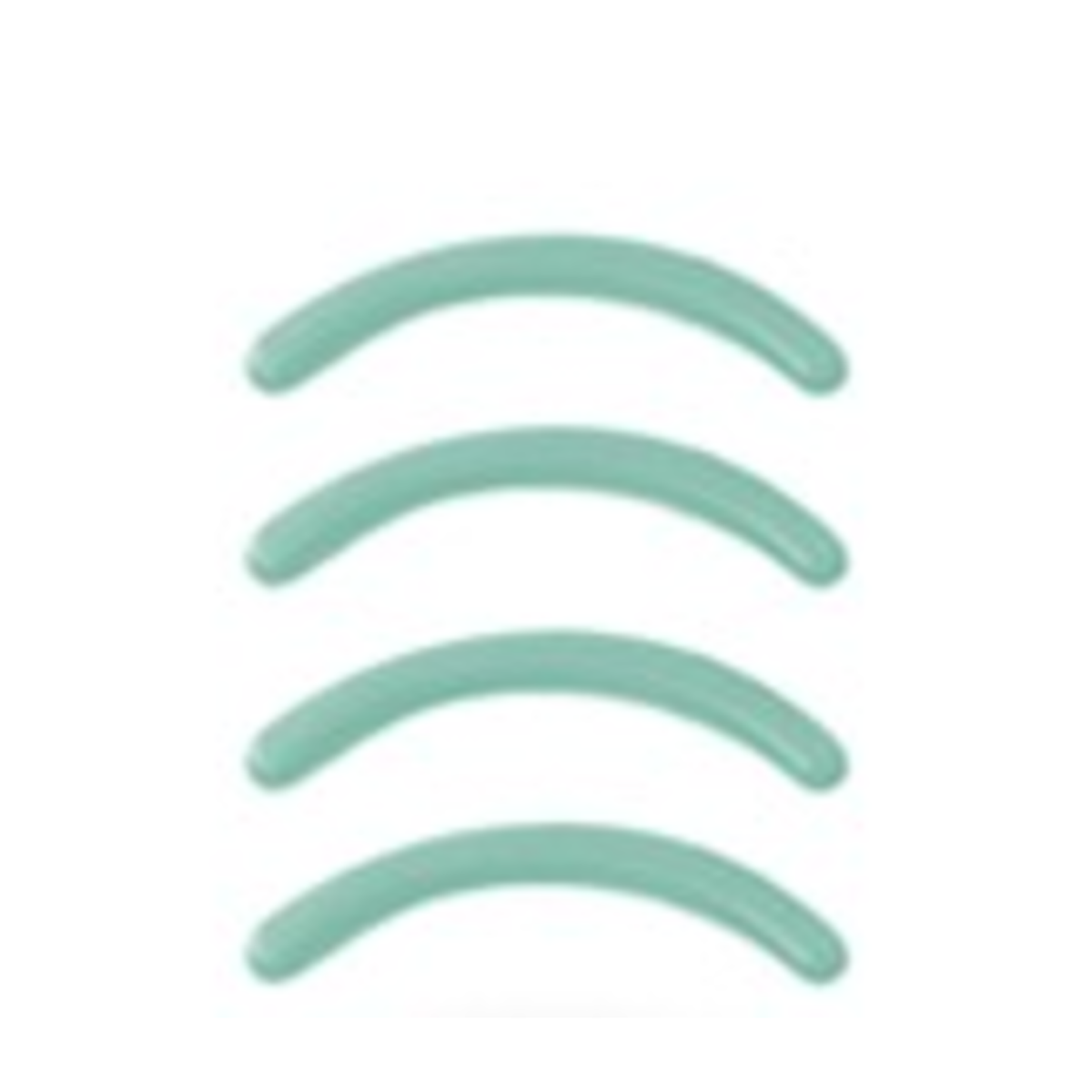 Vier ZWILLING Premium Silikonpads in mint für die ZWILLING Premium Wimpernzange.