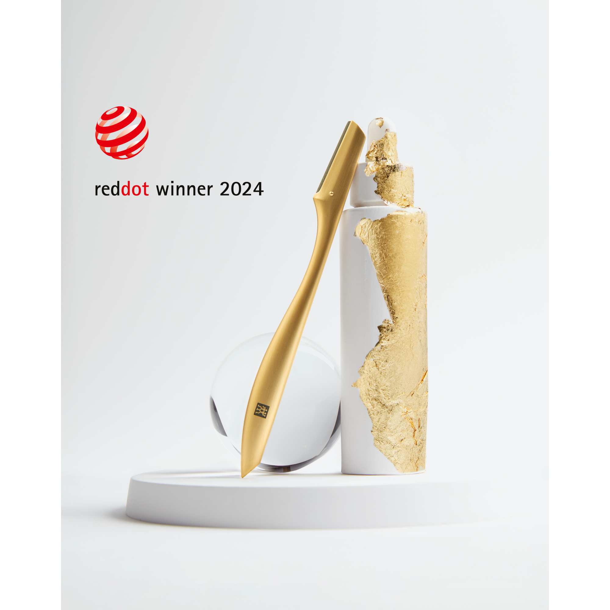 Gesichtshaar-Rasierer, gold mattiert