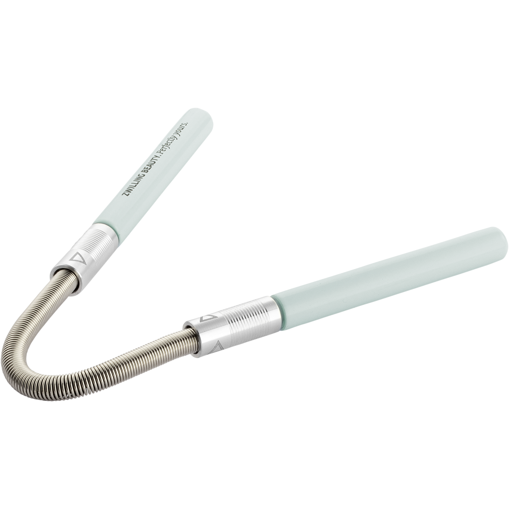 Rückansicht eines ZWILLING Premium Gesichtshaarentferners in mint zur einfachen Entfernung von störenden, feinen Härchen.
