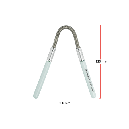 Größenangaben eines ZWILLING Premium Gesichtshaarentferners. Gesamtlänge beträgt 120mm.