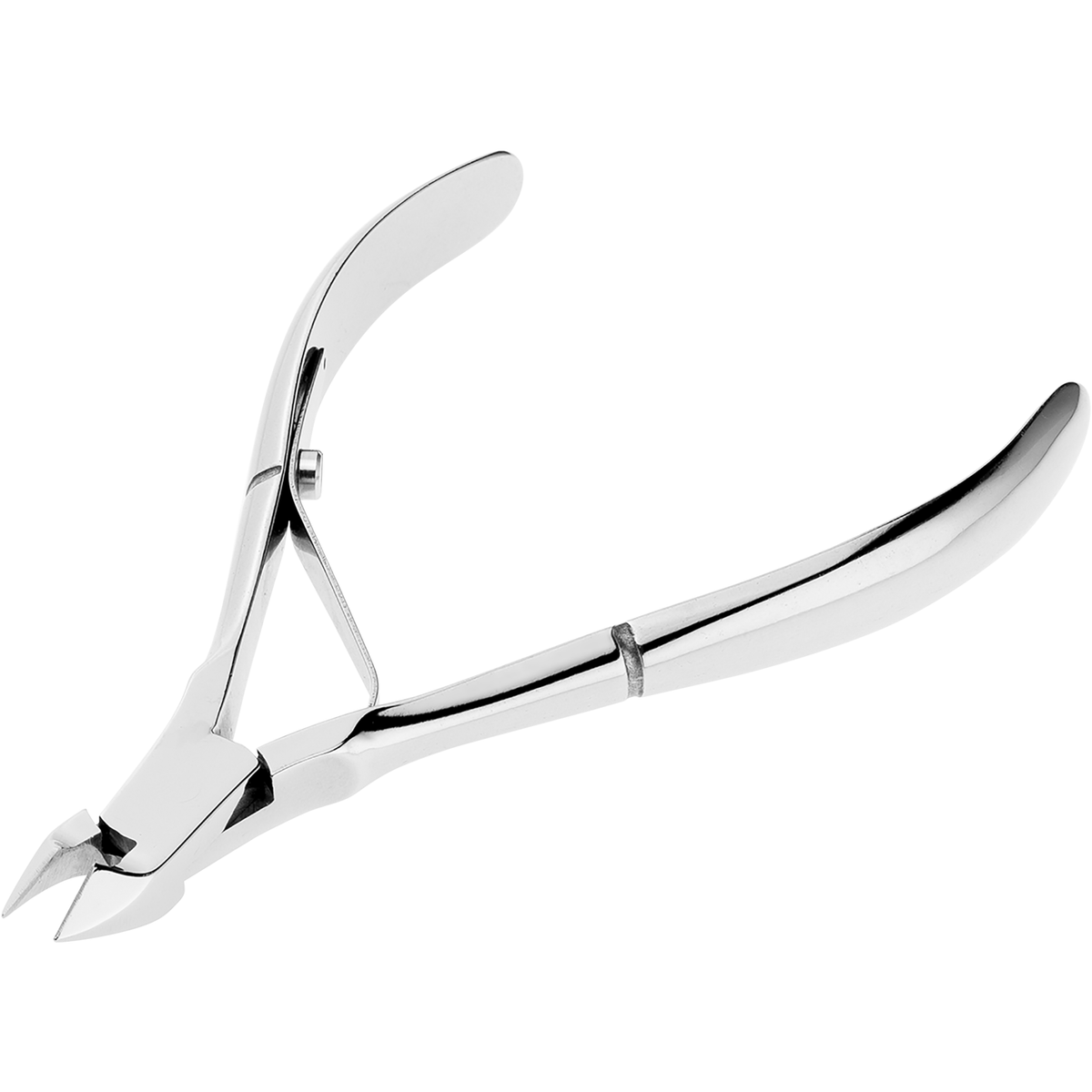 Queransicht einer ZWILLING Classic Nagelhautzange aus rostfreiem Edelstahl mit präziser Schneide für exakten Schnitt.