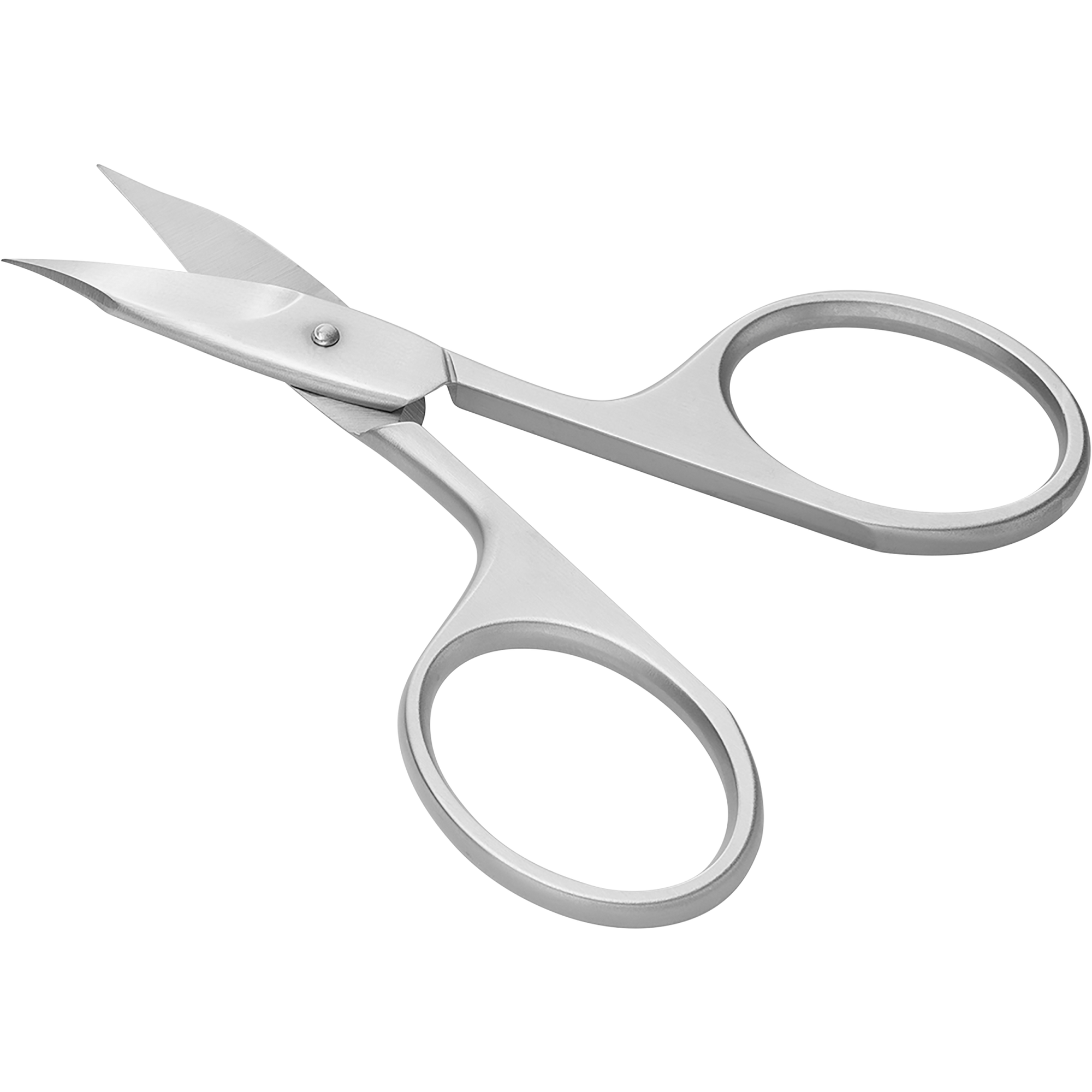 Rückansicht einer ZWILLING Classic Baby-Nagelschere aus rostfreiem Edelstahl mit leicht gebogener Schneide und abgerundeter Spitze.