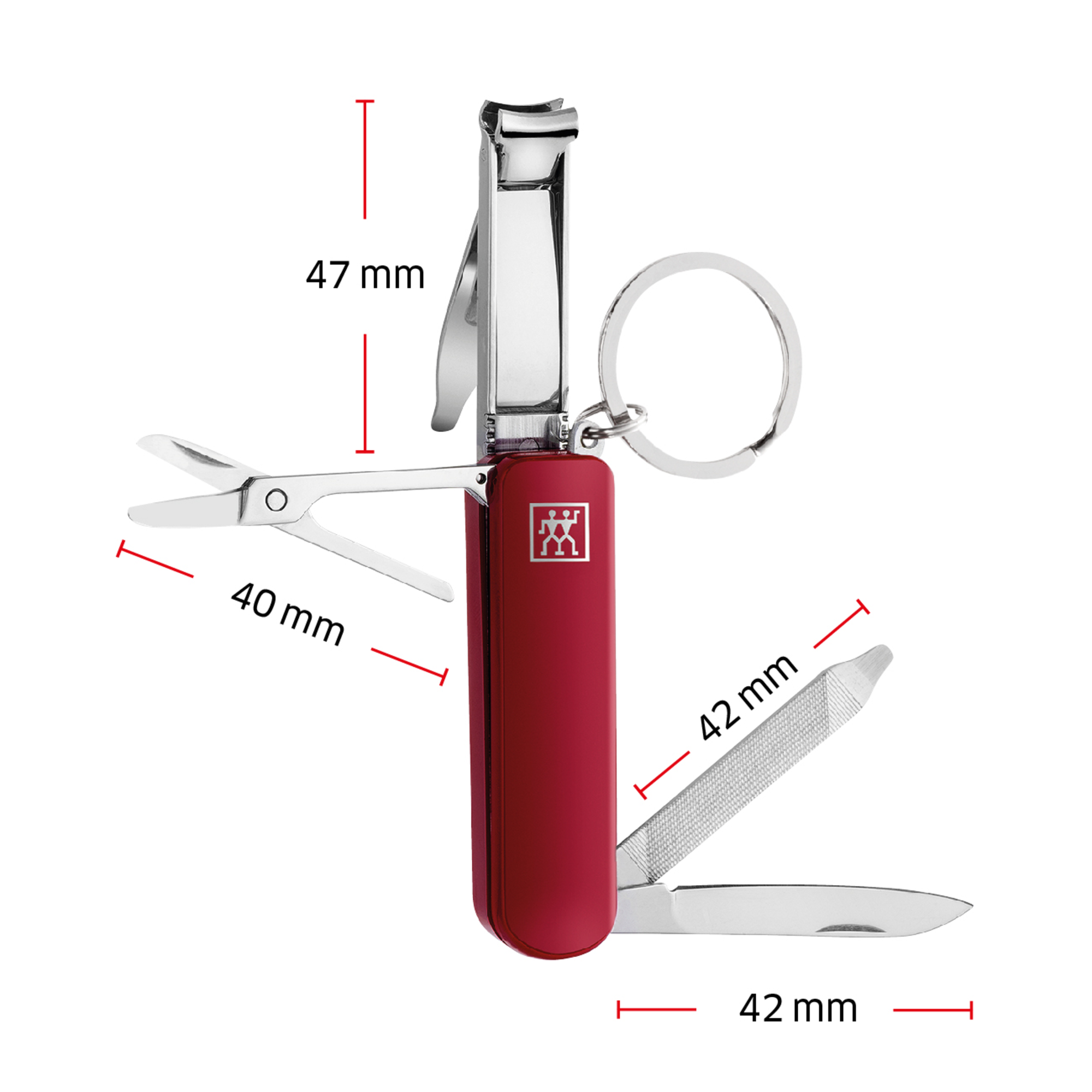 Maniküre Pediküre Multi-Tool 60mm, rot