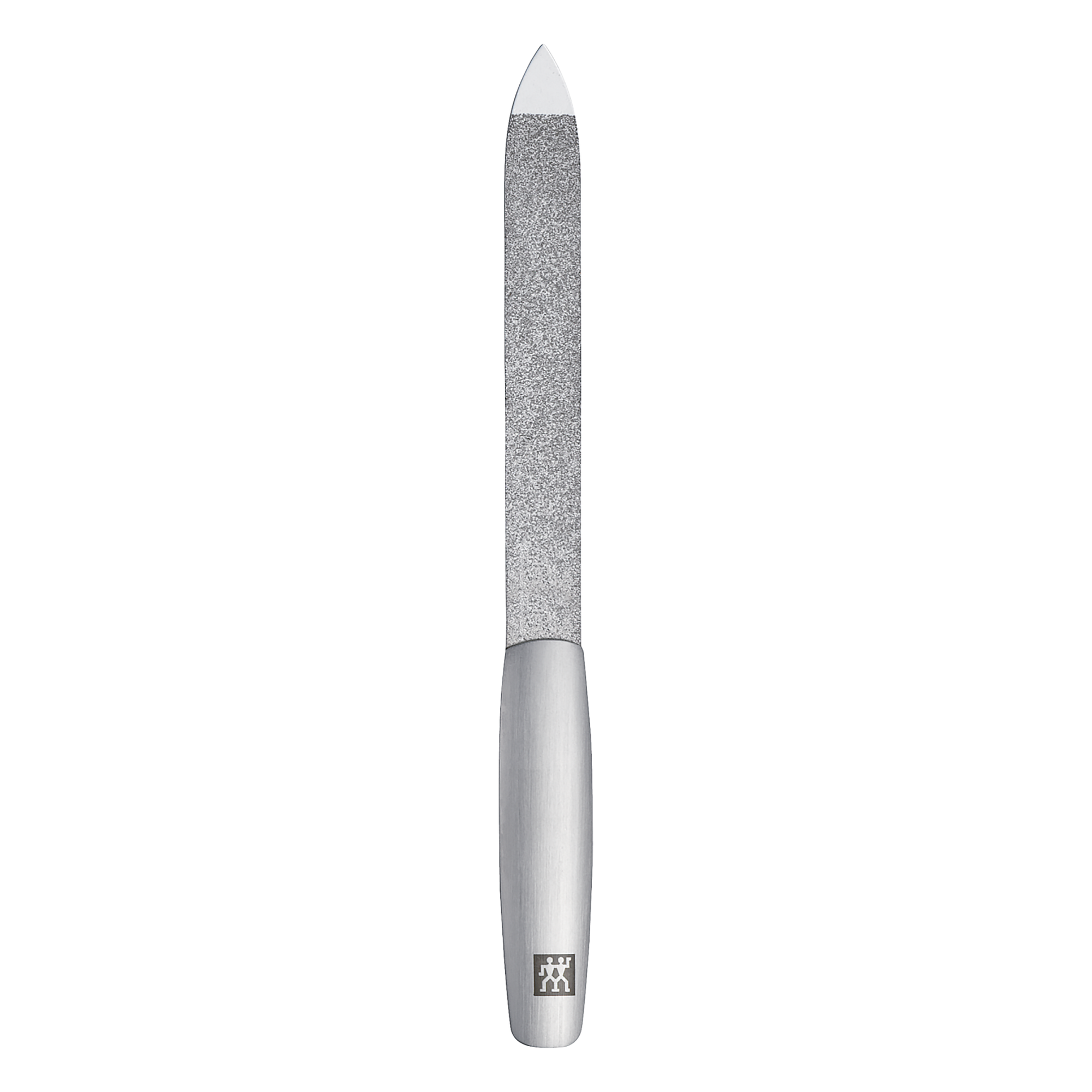 ZWILLING Premium Saphir-Nagelfeile aus rostfreiem Edelstahl mit grob-und feinkörnigen Feilenflächen zum Kürzen und Formen.