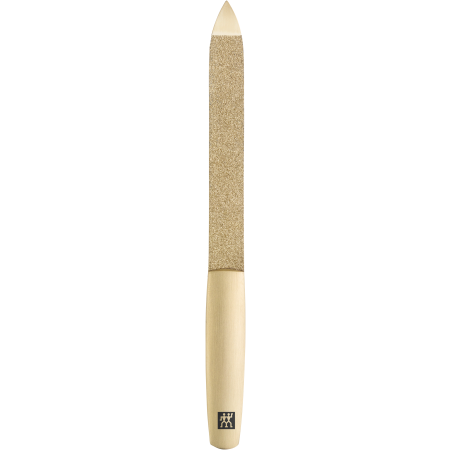 ZWILLING Premium Saphir-Nagelfeile in Gold mit grob-und feinkörnigen Feilenflächen zum Kürzen und Formen inklusive Reinigungsspitze.