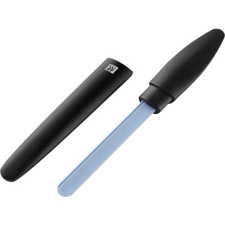 ZWILLING Premium Keramik-Nagelfeile in schwarz mit grob-und feinkörnigen Feilenflächen zum Kürzen und Formen, ohne Schutzkappe.