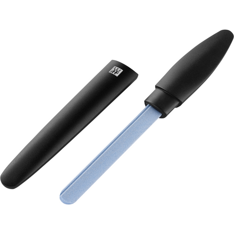 ZWILLING Premium Keramik-Nagelfeile in schwarz mit grob-und feinkörnigen Feilenflächen zum Kürzen und Formen, ohne Schutzkappe.