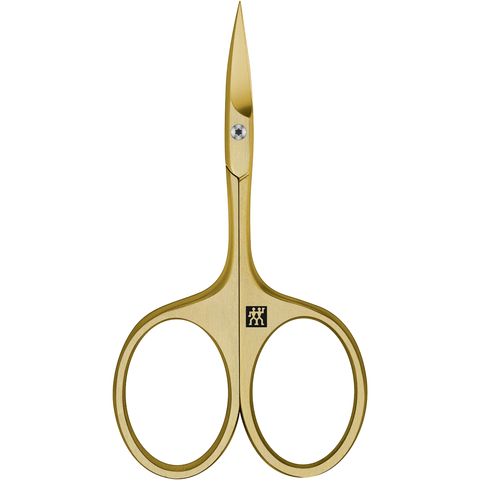 ZWILLING Premium  Nagelhautschere in Gold mit scharfer, spitz zulaufender Schneide.