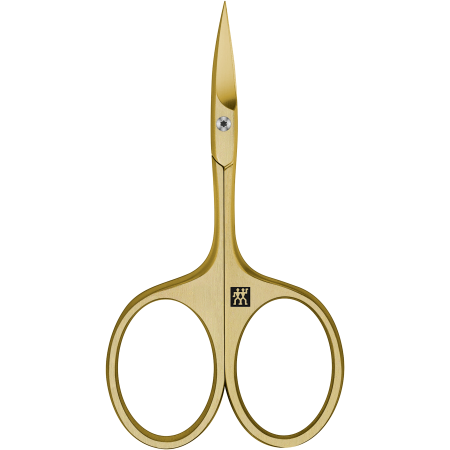 ZWILLING Premium  Nagelhautschere in Gold mit scharfer, spitz zulaufender Schneide.