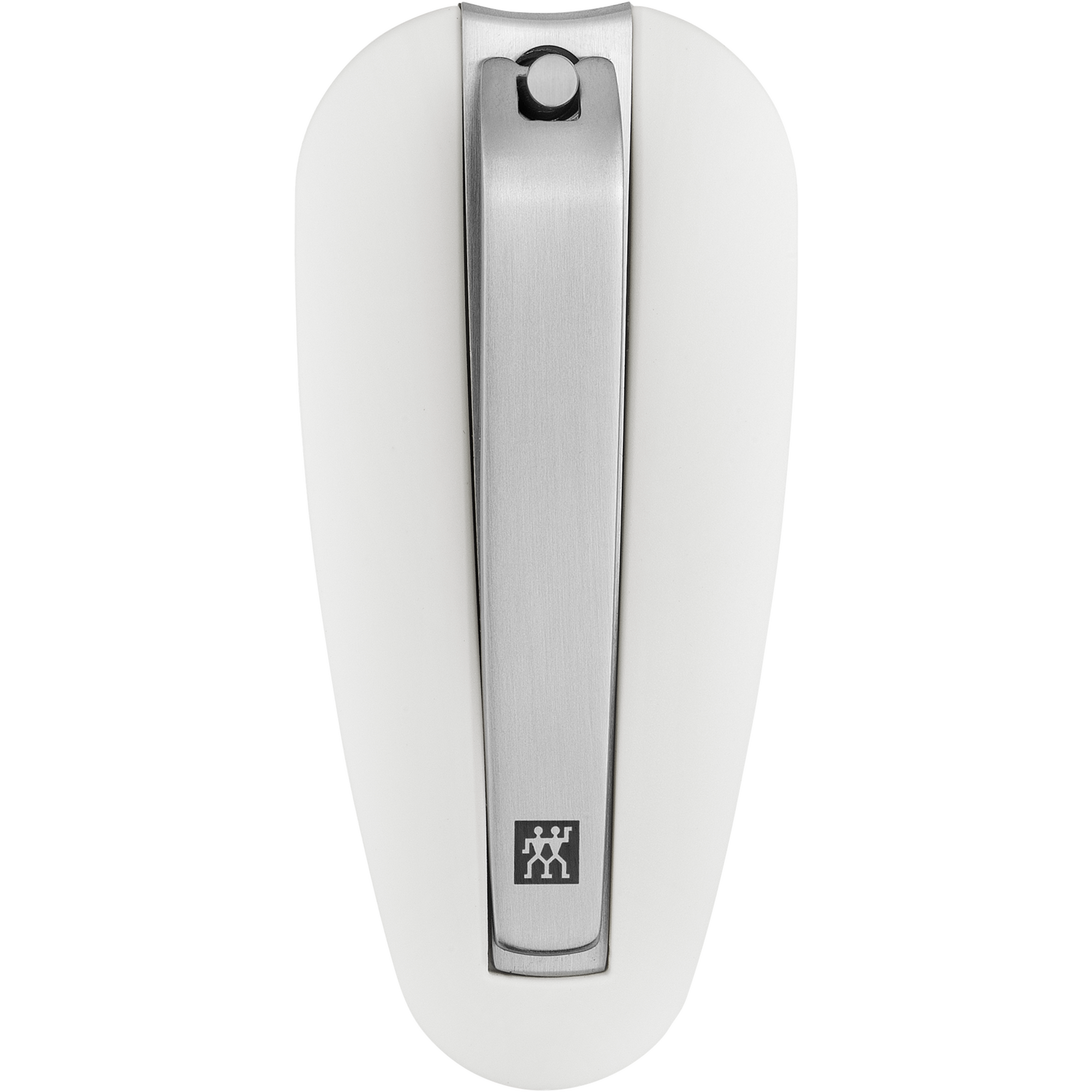 ZWILLING Premium Nagelknipser aus rostfreiem Edelstahl mit gebogener Schneide und ergonomisch geformten Nagelfang.