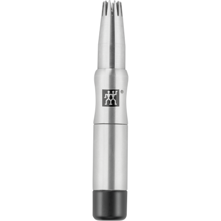 ZWILLING Premium 
Nasen- und Ohrenhaartrimmer aus rostfreiem Edelstahl mit innenliegenden, rotierenden Schneiden für sichere Haarentfernung.