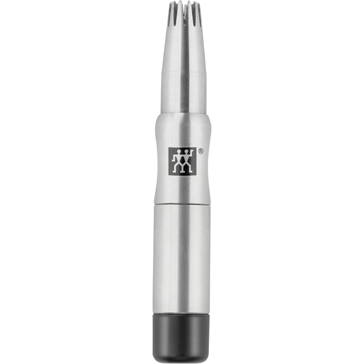 ZWILLING Premium 
Nasen- und Ohrenhaartrimmer aus rostfreiem Edelstahl mit innenliegenden, rotierenden Schneiden für sichere Haarentfernung.