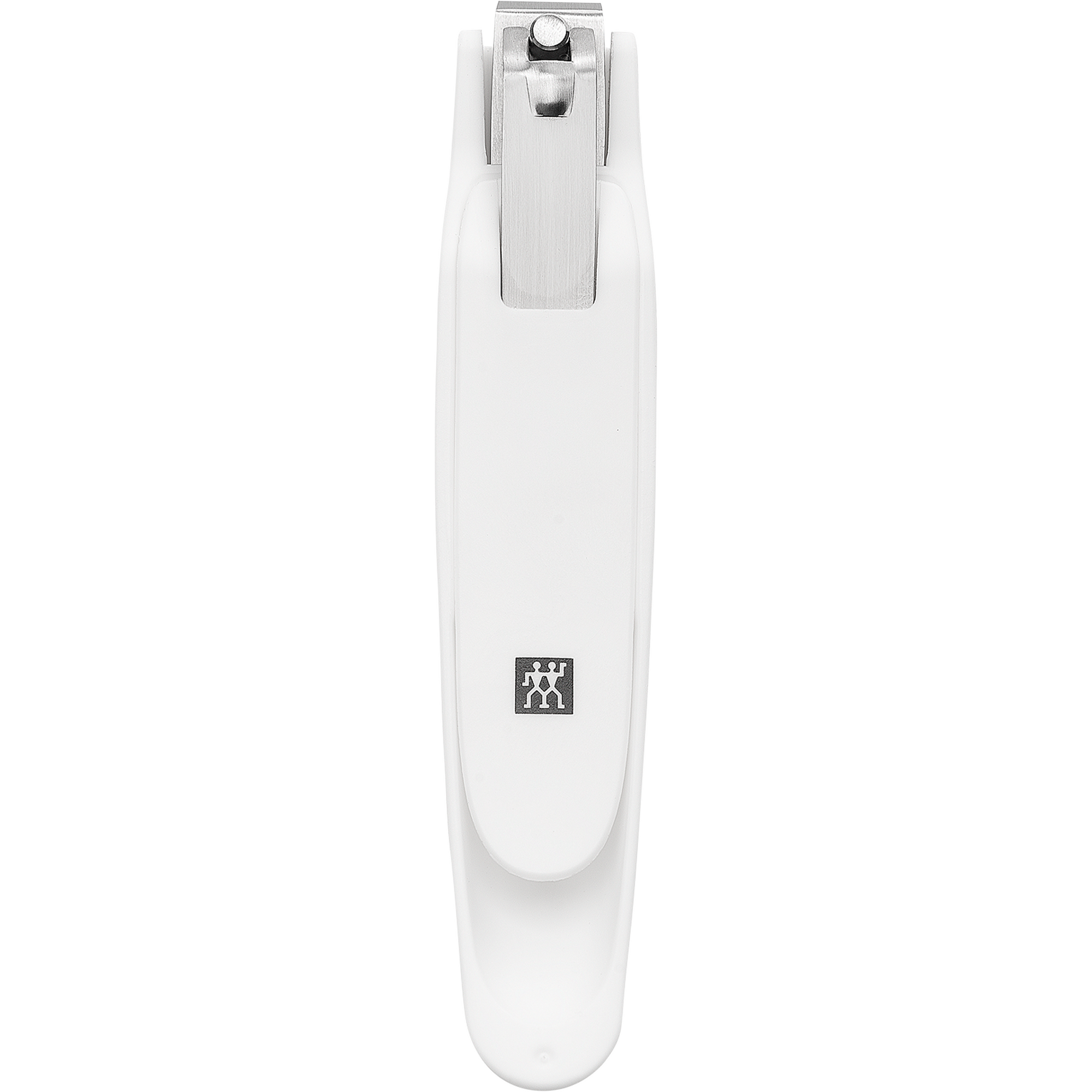 ZWILLING Premium Fußnagelknipser in Weiß mit scharfer, gerader Schneide und ergonomisch geformten Nagelfang.