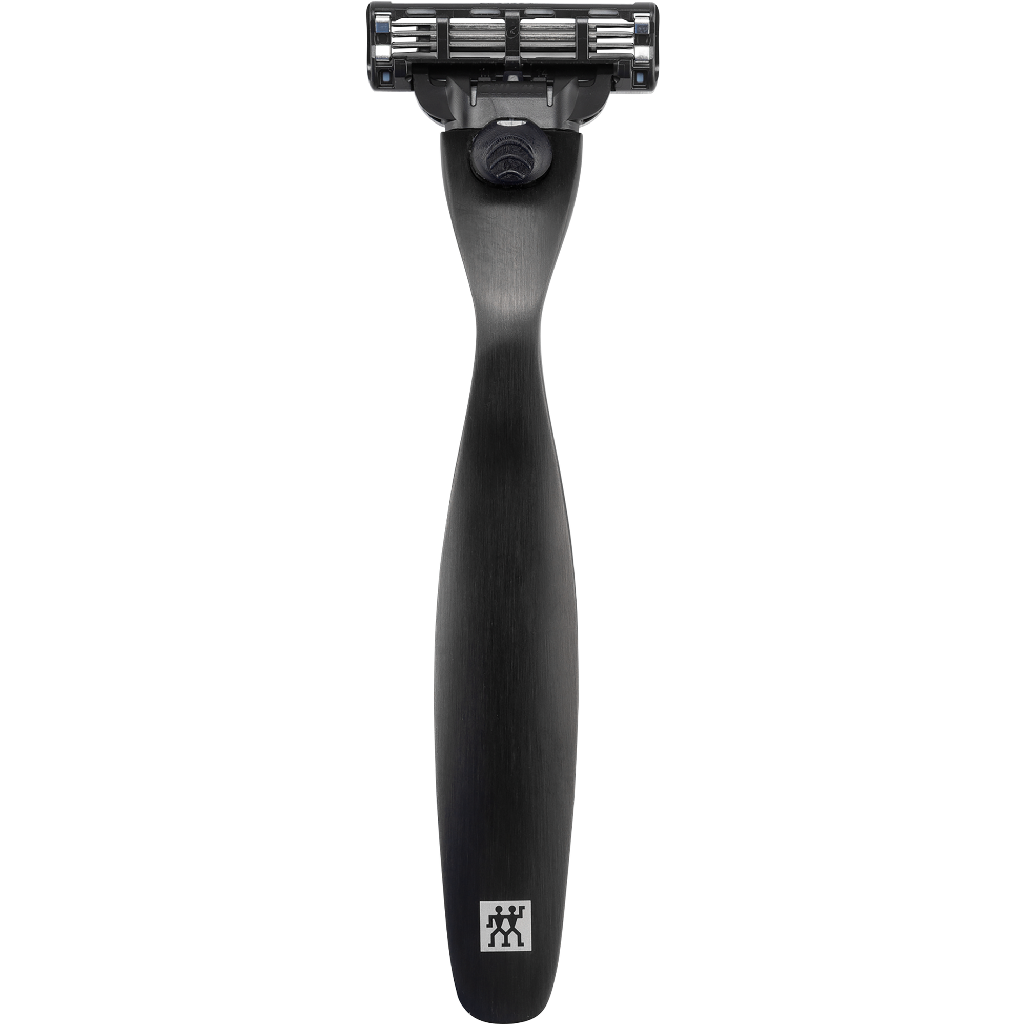 ZWILLING Premium Edelstahlrasierer mit mattschwarzer, hochfester PVD-Beschichtung.