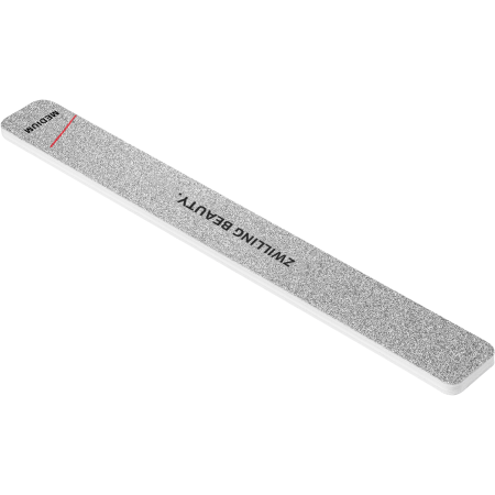 Queransicht einer ZWILLING Premium Sandblatt-Nagelfeile mit dem Feilenblatt "Medium".