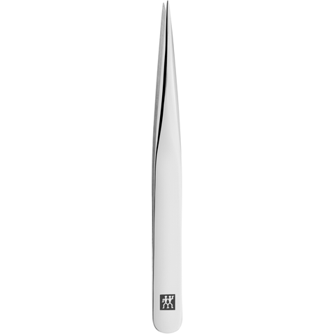 ZWILLING Classic spitze Pinzette aus rostfreiem Edelstahl mit handgeschliffenen, angerauten Spitzen.