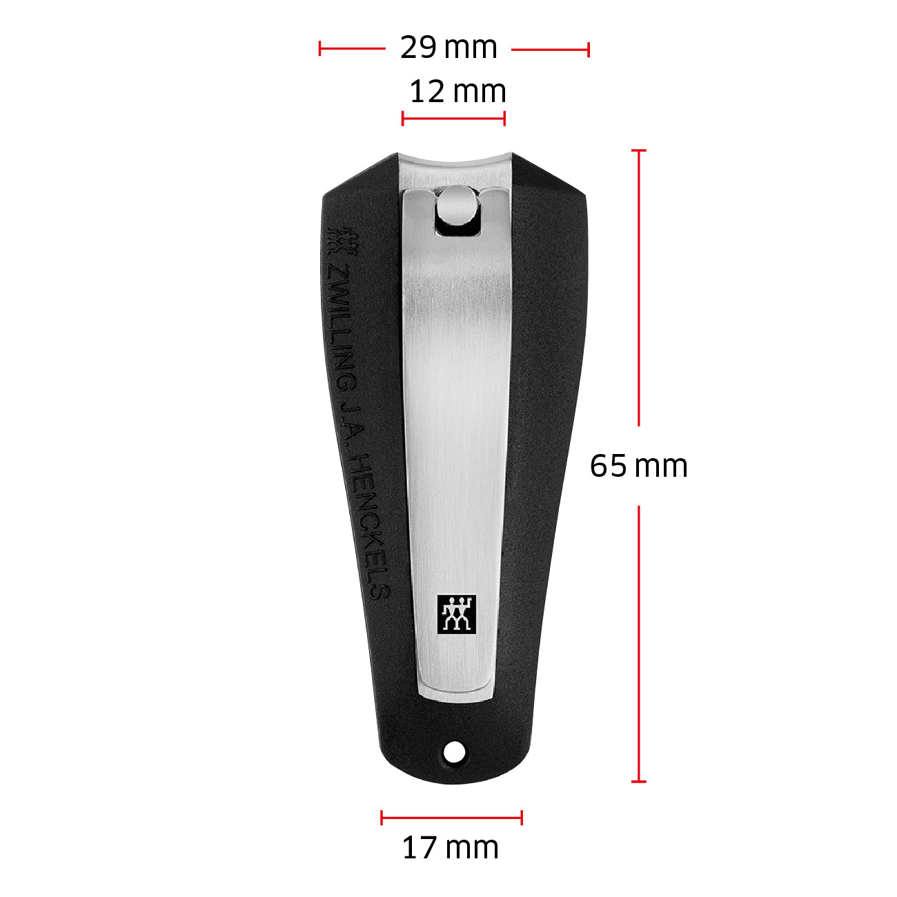 Nagelknipser 65mm mit Nagelfang, Edelstahl mattiert