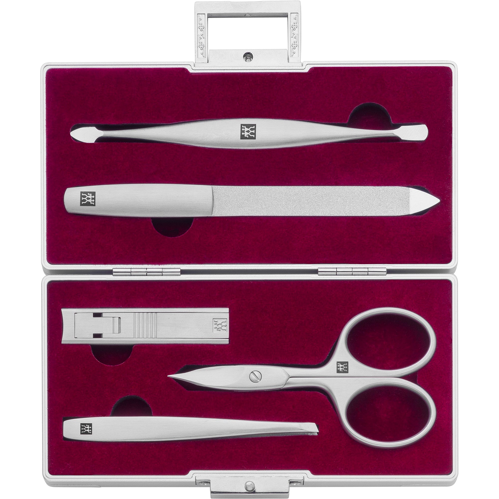 Premium Maniküre Set 5-tlg.Aluminium, silber