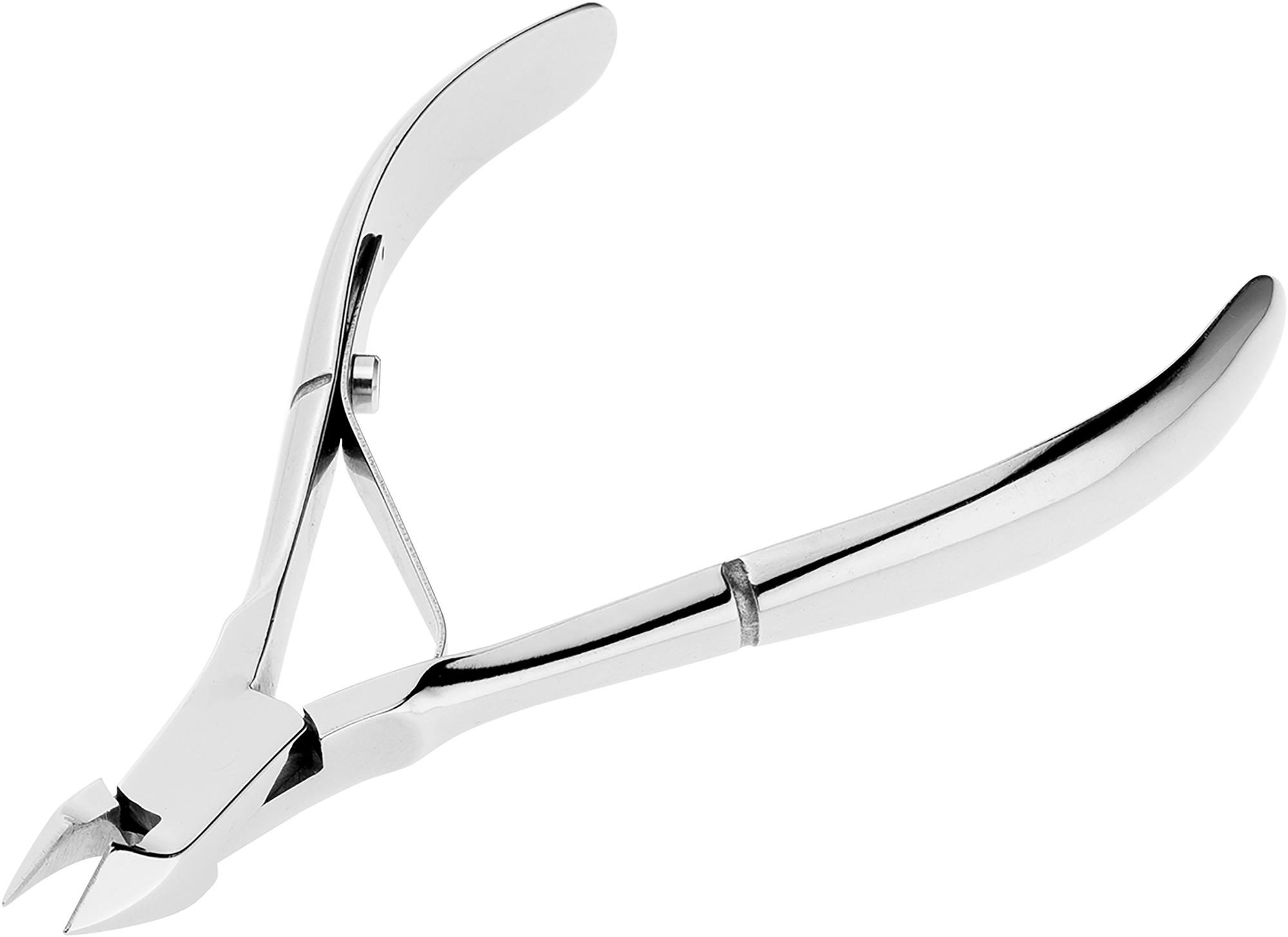 Queransicht einer ZWILLING Classic Nagelhautzange aus rostfreiem Edelstahl mit präziser Schneide für exakten Schnitt.