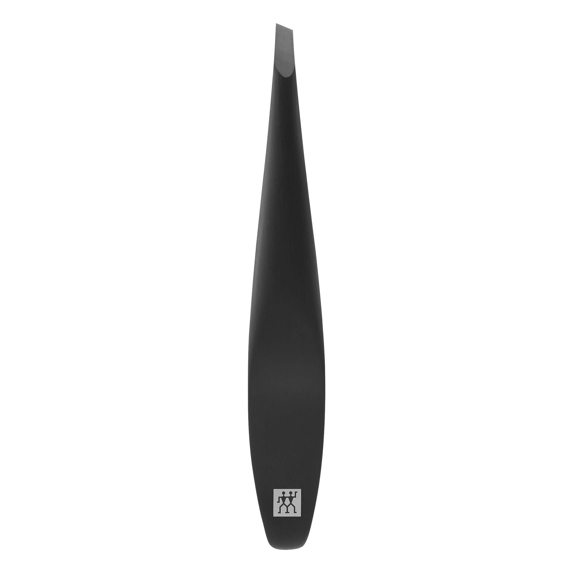 Schräge Pinzette, schwarz mattiert