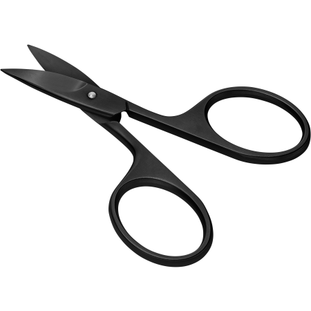 Rückansicht einer ZWILLING Premium Nagelschere in Schwarz mit scharfen, präzisen Klingen und ergonomischen Griffen.
