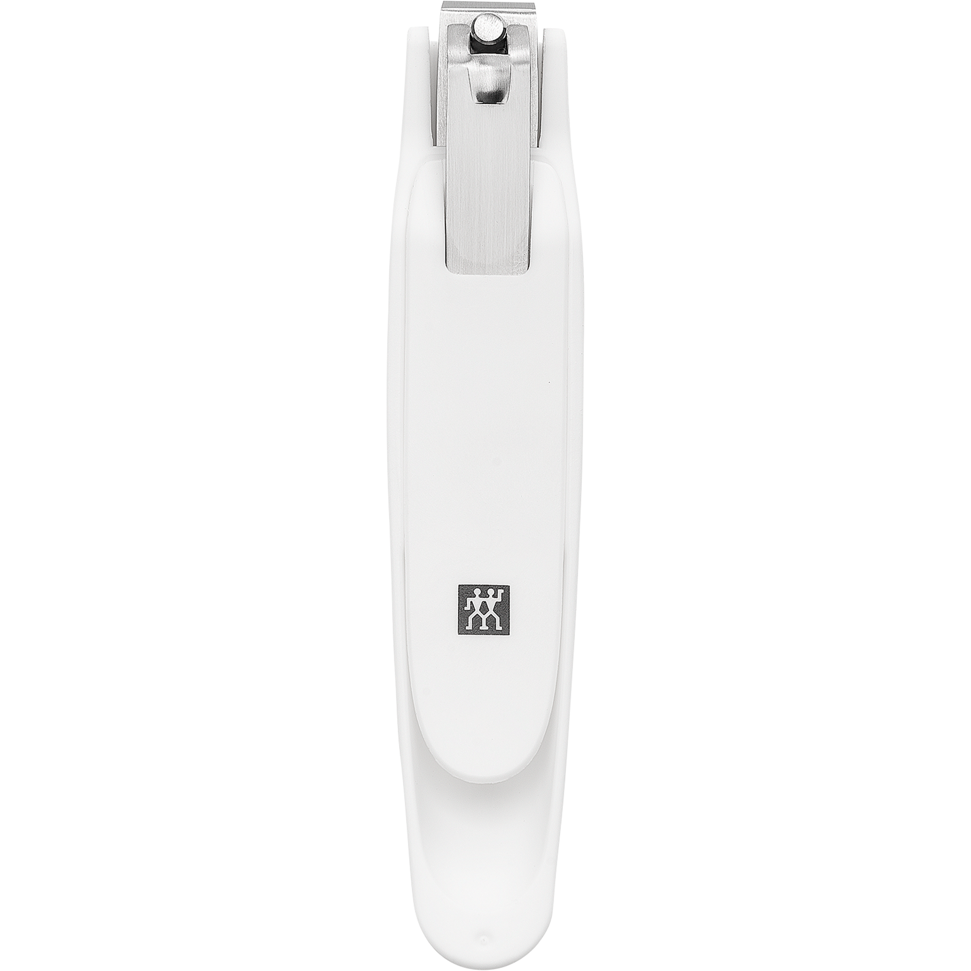 ZWILLING Premium Fußnagelknipser in weiß mit scharfer, gerader Schneide und ergonomisch geformten Nagelfang.