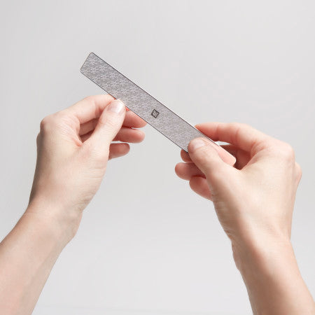 Nagelfeile, Edelstahl, silber