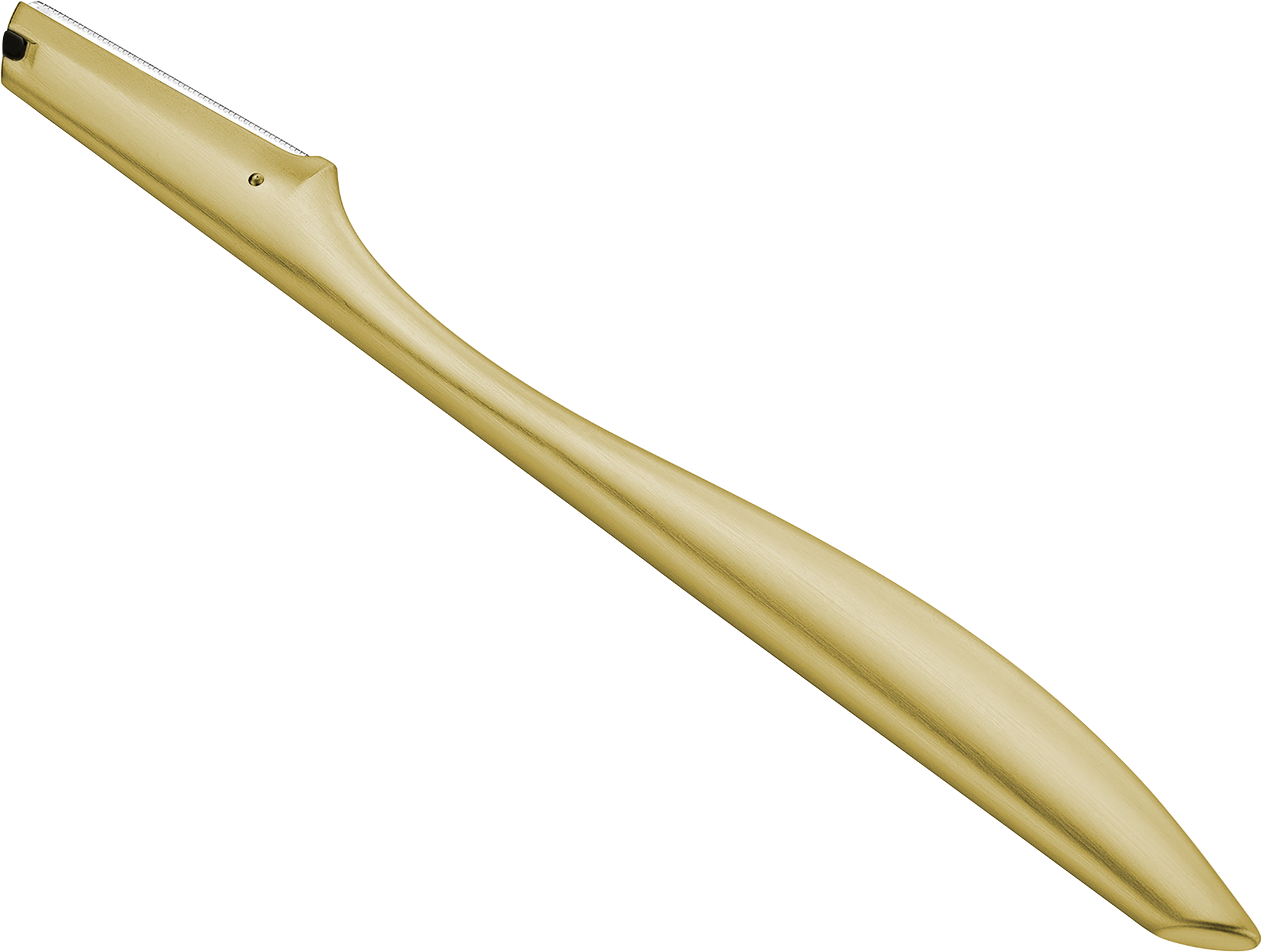 Gesichtshaar-Rasierer, gold mattiert