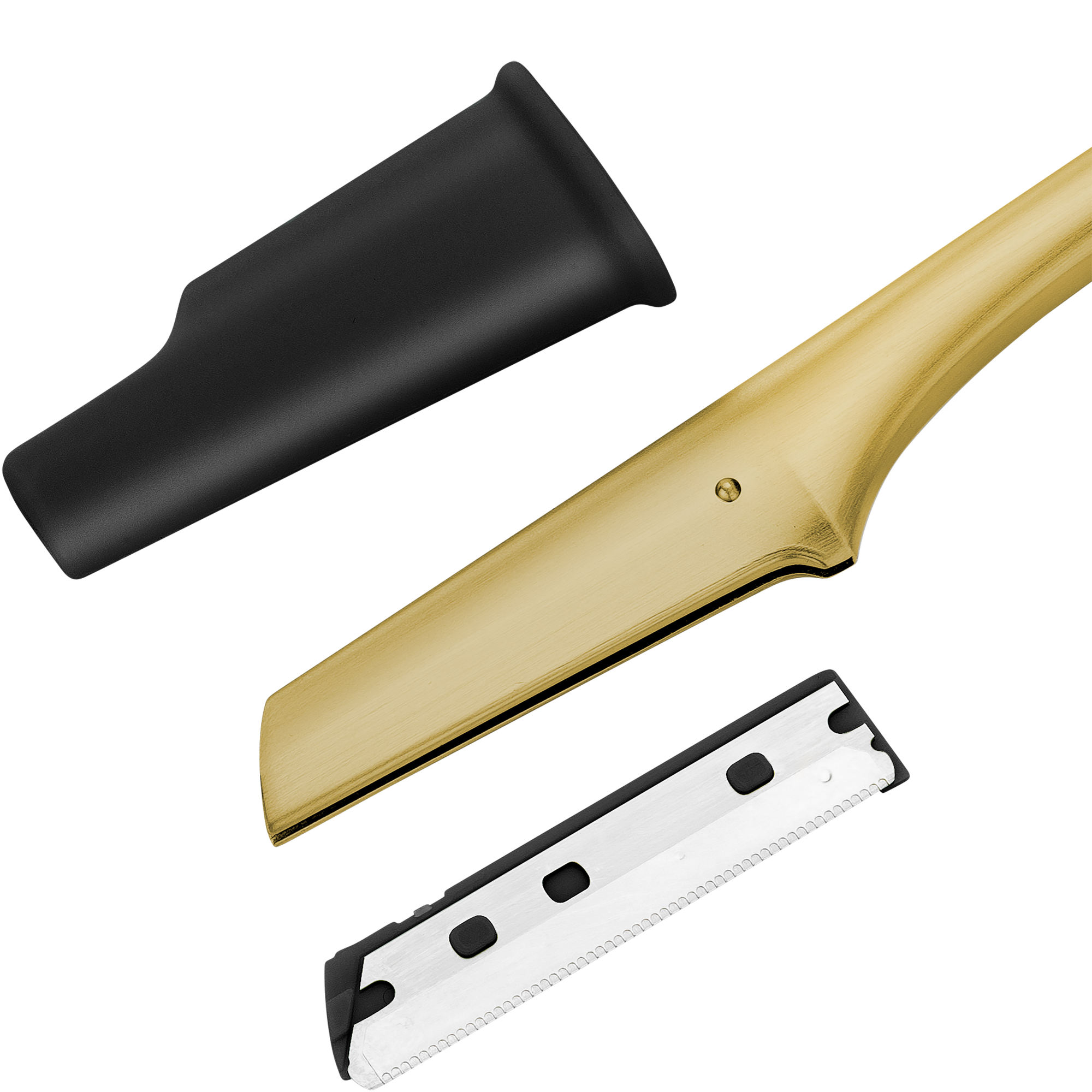 Gesichtshaar-Rasierer, gold mattiert