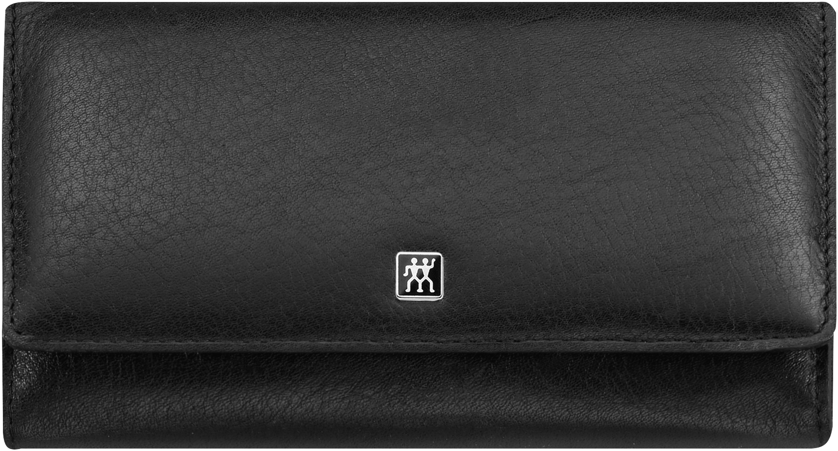 Frontalansicht eines ZWILLING Premium Sets 5tlg. in schwarz mit den meistgenutzten Pflegeinstrumenten aus rostfreiem Edelstahl.