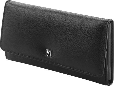 Maniküre Pediküre Set 5tlg. mit Nagelknipser, Leder, schwarz