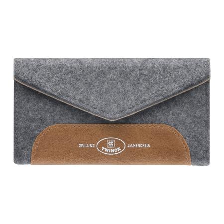 Filz-Etui, grau, 3-tlg.