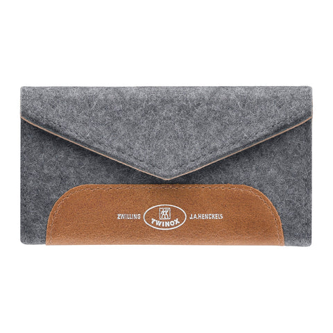 Filz-Etui, grau, 3-tlg.