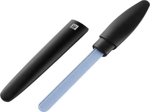 ZWILLING Premium Keramik-Nagelfeile in schwarz mit grob-und feinkörnigen Feilenflächen zum Kürzen und Formen, ohne Schutzkappe.