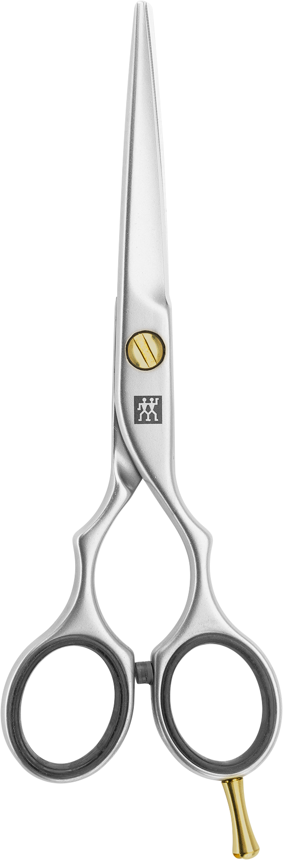 ZWILLING Premium Haarschere aus rostfreiem Edelstahl mit Mikrozahnung für präzisen Schnitt.