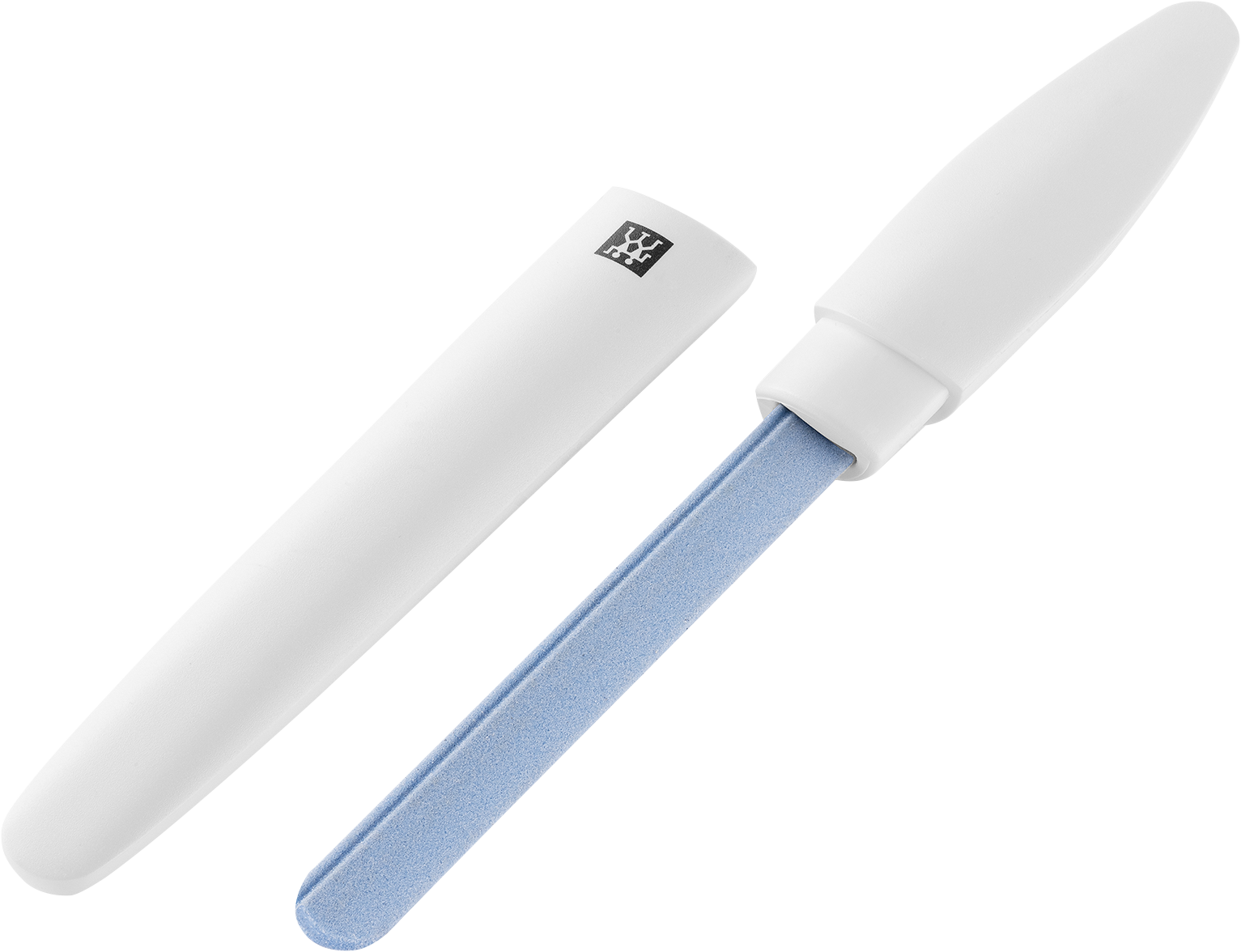 ZWILLING Premium Keramik-Nagelfeile in weiß mit grob-und feinkörnigen Feilenflächen zum Kürzen und Formen, ohne Schutzkappe.